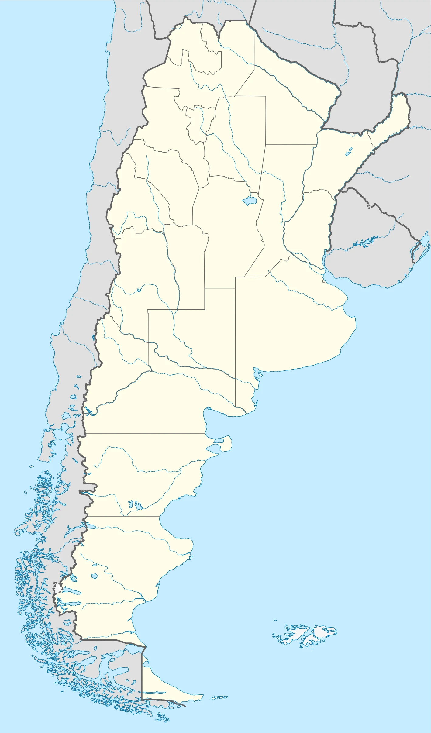 Mapa de Argentina